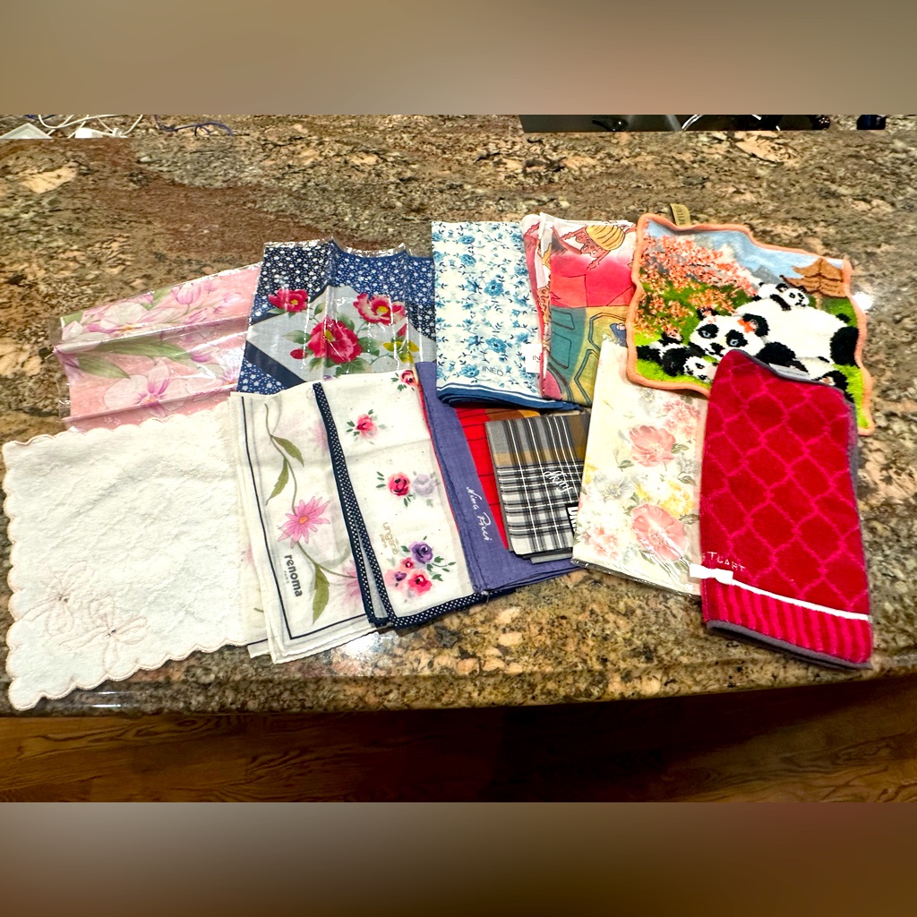 Bulk 12 HandkerchiefWash Cloth Bundle BrandNo Brand